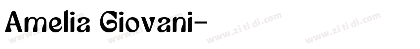 Amelia Giovani字体转换